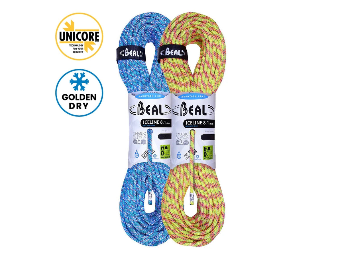 BEAL ICE LINE 8.1mm 動力繩 GOLDEN DRY-雙繩組 mabuvalley