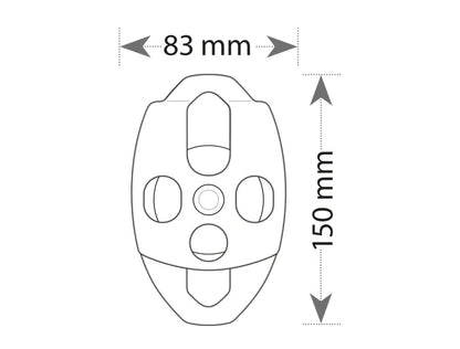 BEAL TRANSF'AIR 2 側擺式大雙滑輪